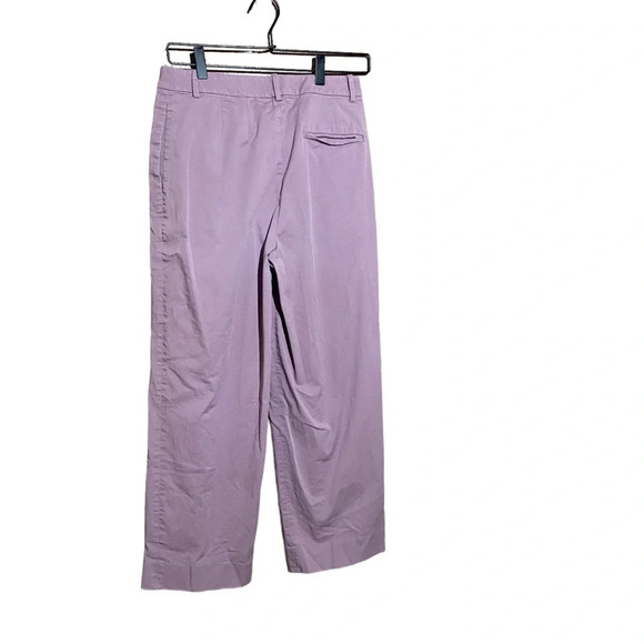 THEORY Lilac High-Rise‎ Straight Pant in Stretch Chino Size 4 - Picture 9 of 11